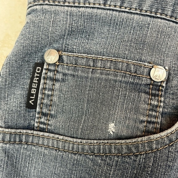 Alberto Mens Jeans Tommy Stretch Denim Light 38" Waist 32" Inseam - Picture 5 of 14